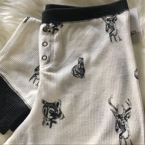 NORDSTROM BP Woodland Deer Thermal Legging Pajama Pant NWT Small, Large